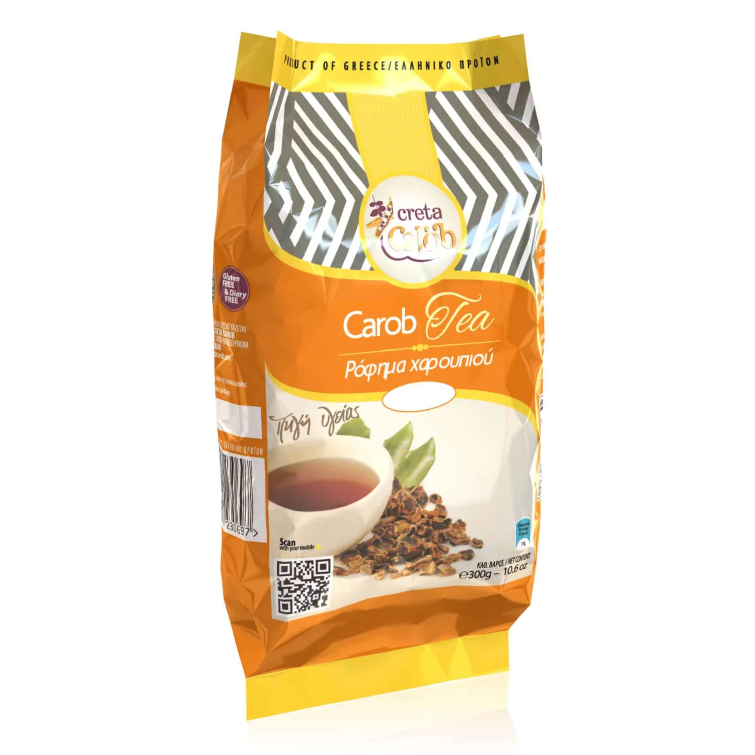 CAROB_TEA_300g_NEO_A-1-1_PETROS ΡΟΦΗΜΑ ΧΑΡΟΥΠΙΟΥ (ΤΣΑΪ) 300 ΓΡ - Image 1