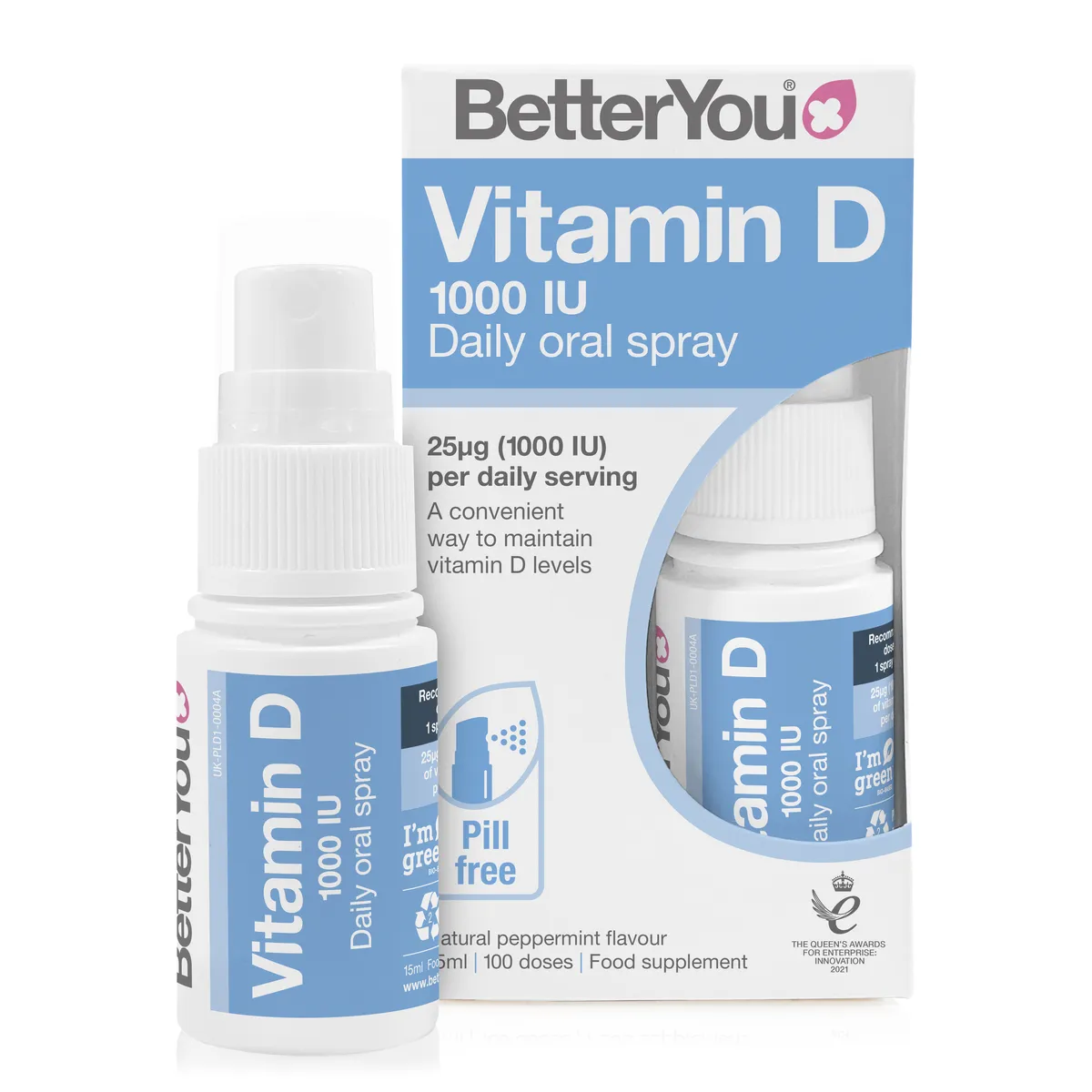 D 1000_PETROS BetterYou DLux 1000 Daily Vitamin D Βιταμίνη για Ανοσοποιητικό 1000iu 15ml - Image 1