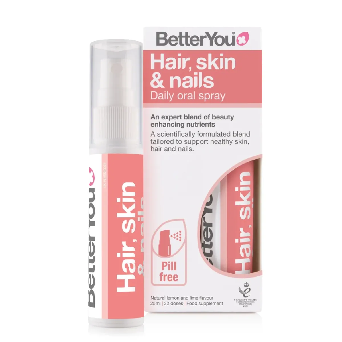 Hair Skin and Nails_PETROS BetterYou Hair Skin & Nails Daily Oral Spray 25ml Πορτοκάλι - Image 1