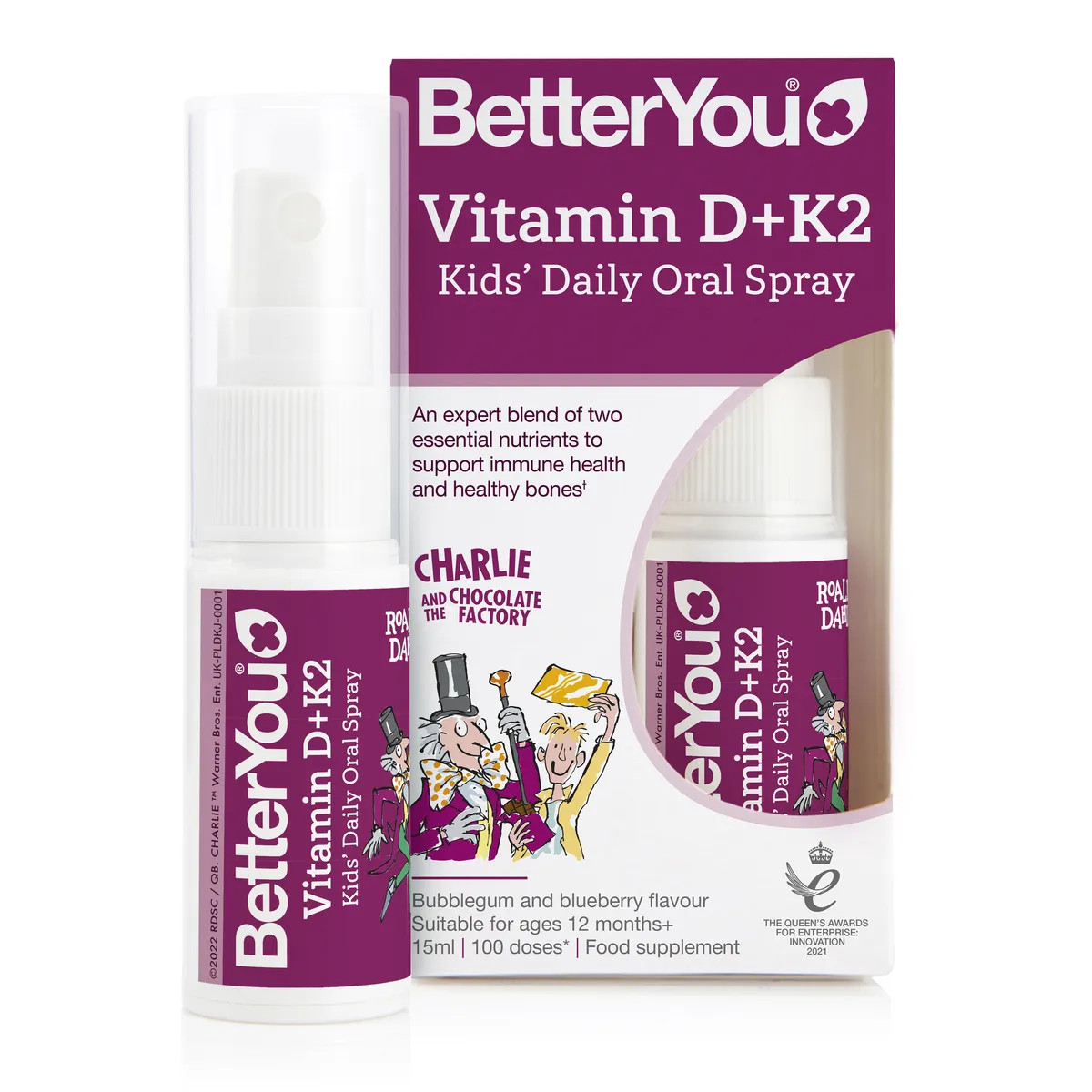 Vitamin D+K2 Kids_PETROS BetterYou Vitamin D+K2 Kids Βιταμίνη για Ανοσοποιητικό 15ml - Image 1