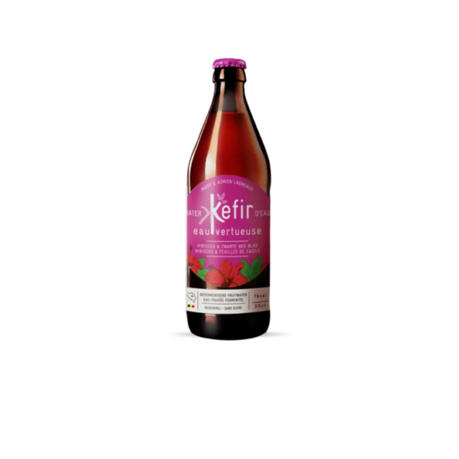 bio-gel.eu-water-kefir-hibiscus-transp_PETROS Water Kefir-Ιβίσκος & Φραγκοστάφυλο - Image 1