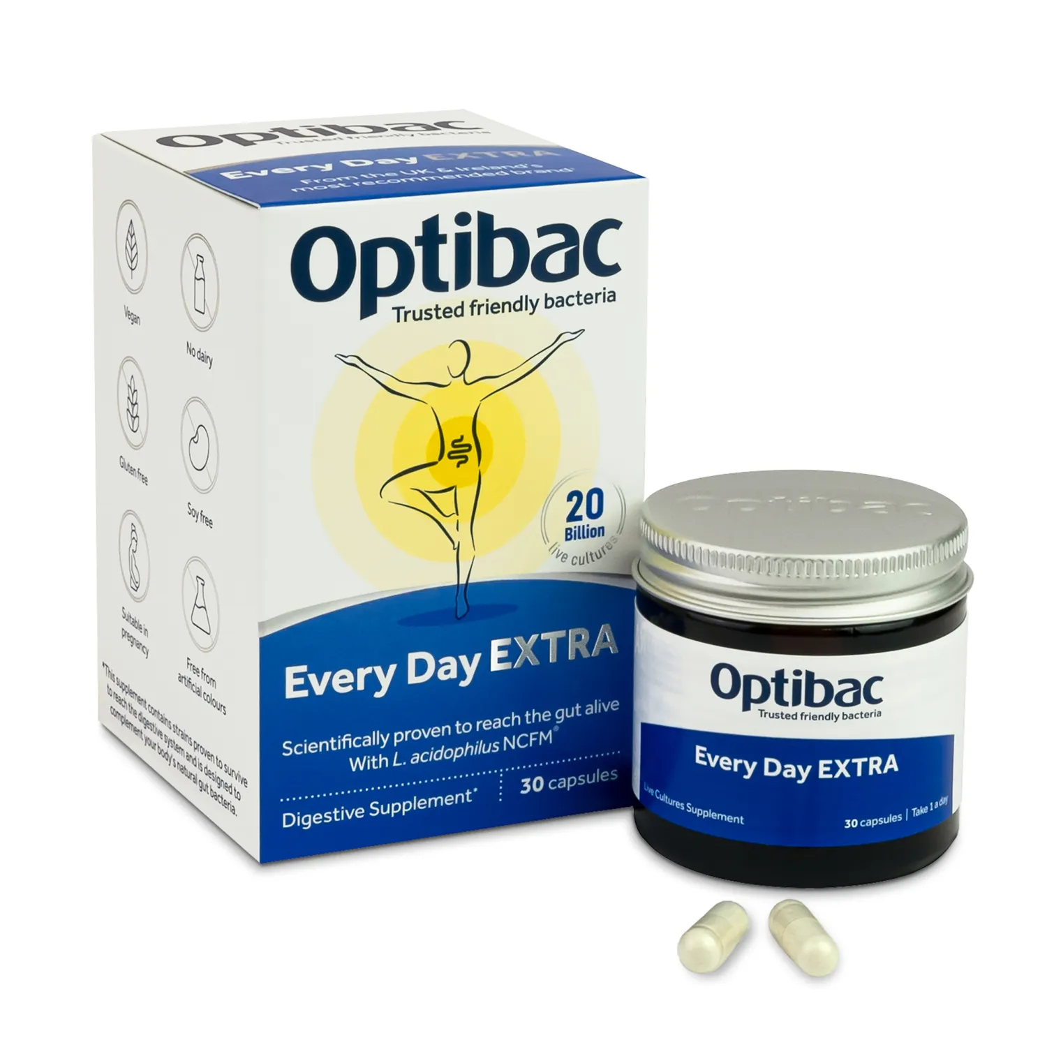 Every Day EXTRA_PETROS OptiBac Για Κάθε Ημέρα Extra Strength με Προβιοτικά και Πρεβιοτικά 30 κάψουλες - Image 1