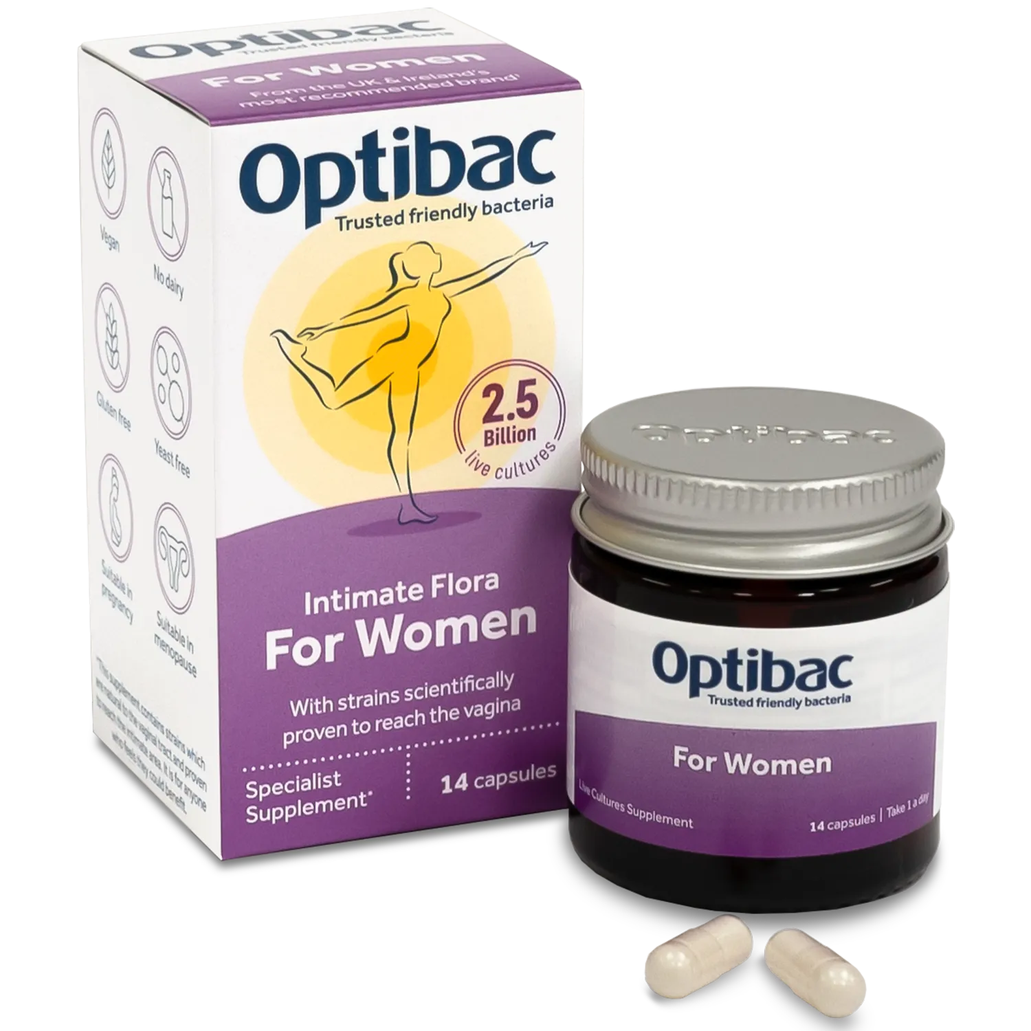 For Women_PETROS OptiBac για την Γυναίκα Προβιοτικά 14 κάψουλες - Image 1