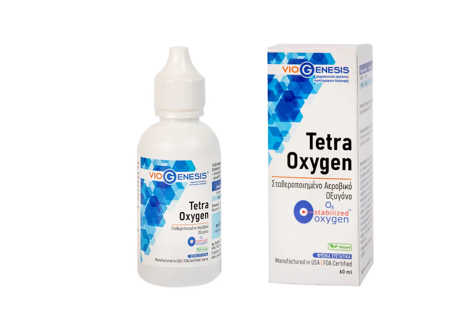 VioGenesis TetraOxygen 60 ml box & bottle cells_PETROS TetraOxygen Stabilized 60 ml - Image 1